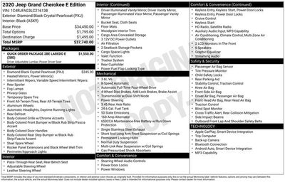 2020 Jeep Grand Cherokee Laredo E