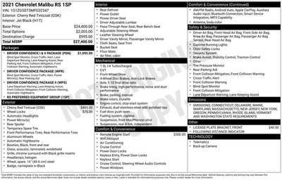 2021 Chevrolet Malibu RS