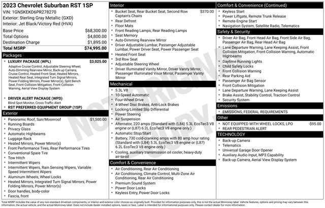 2023 Chevrolet Suburban RST